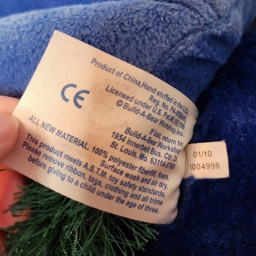 18in Build A Bear Saint Louis Zoo Exclusive Blue Peacock Bird Plush Stuffed